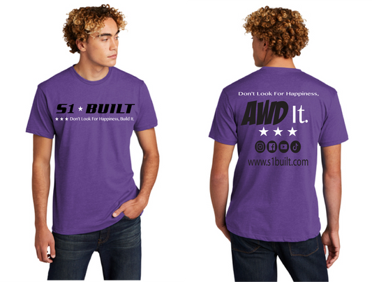 Short Sleeve T-shirts - Purple